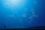 Under Water Background in Blue with Water Bubbles
